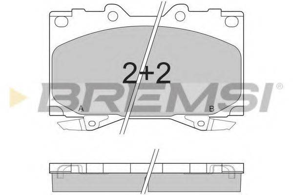 Колодки (дисковый тормоз) BREMSI BP2898