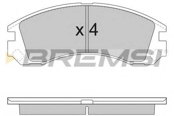 Колодки (дисковый тормоз) BREMSI BP2953