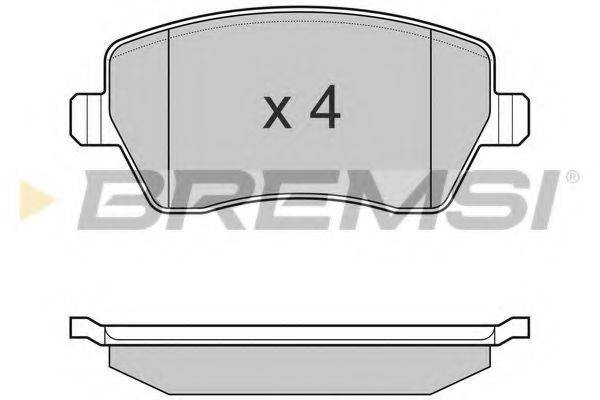 Колодки (дисковый тормоз) BREMSI BP3026
