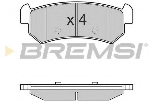 Колодки (дисковый тормоз) BREMSI BP3148