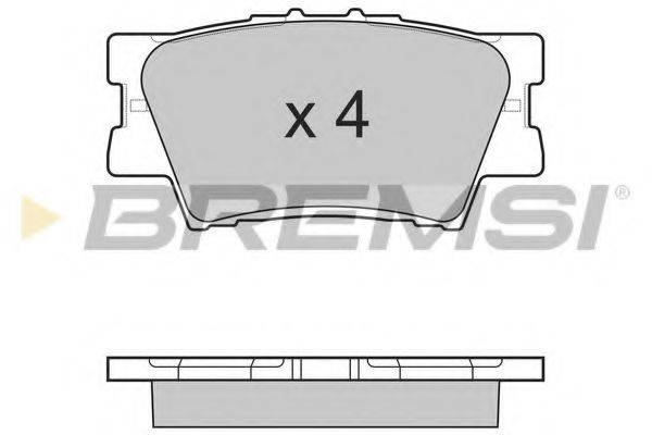 Колодки (дисковый тормоз) BREMSI BP3252