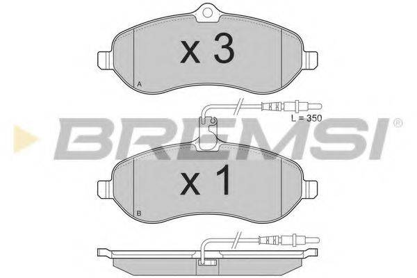 Колодки (дисковый тормоз) BREMSI BP3283
