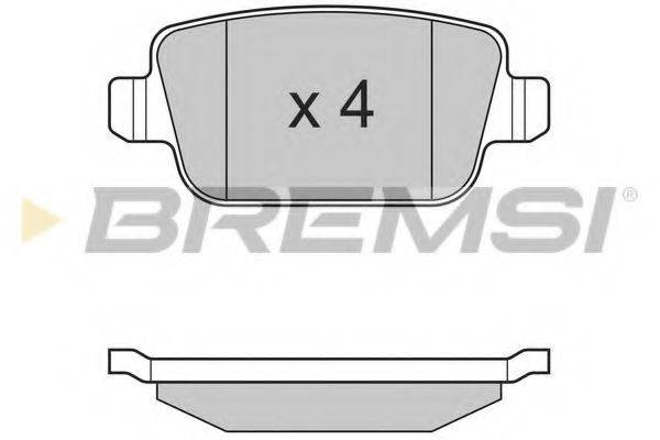 Колодки (дисковый тормоз) BREMSI BP3300