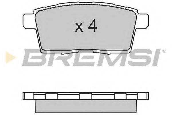 Колодки (дисковый тормоз) BREMSI BP3333