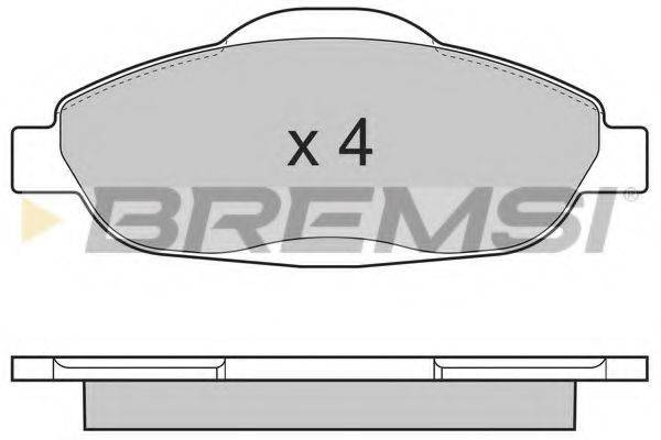 Колодки (дисковый тормоз) BREMSI BP3364