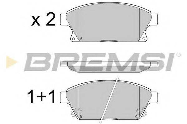 Колодки (дисковый тормоз) BREMSI BP3405