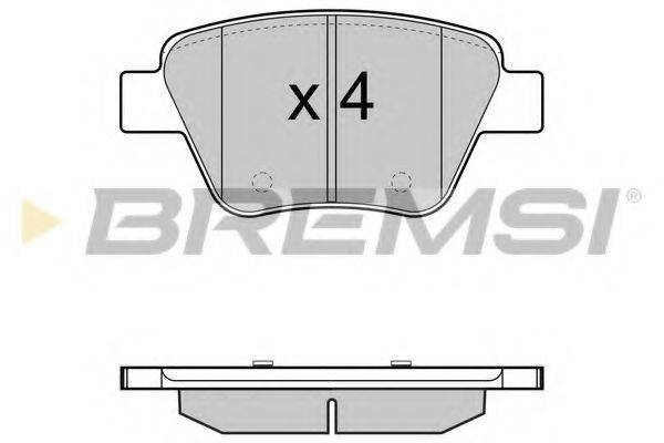 Колодки (дисковый тормоз) BREMSI BP3429