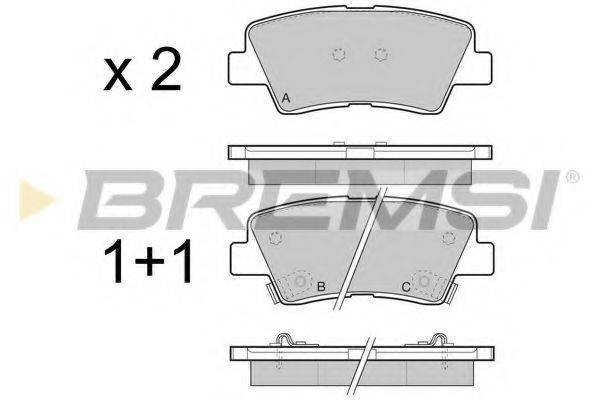 Колодки (дисковый тормоз) BREMSI BP3471