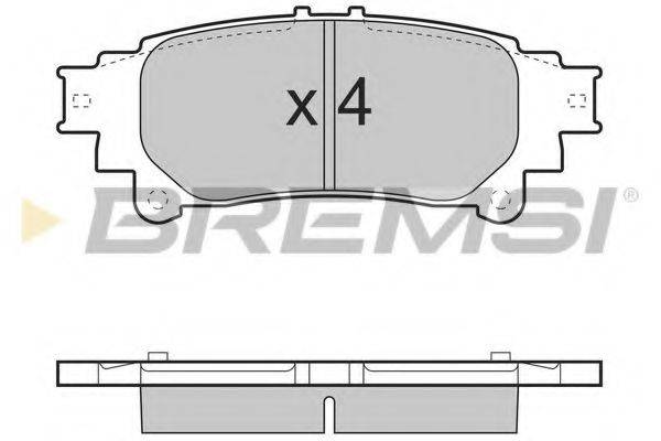 Колодки (дисковый тормоз) BREMSI BP3482