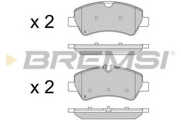 Колодки (дисковый тормоз) BREMSI BP3526