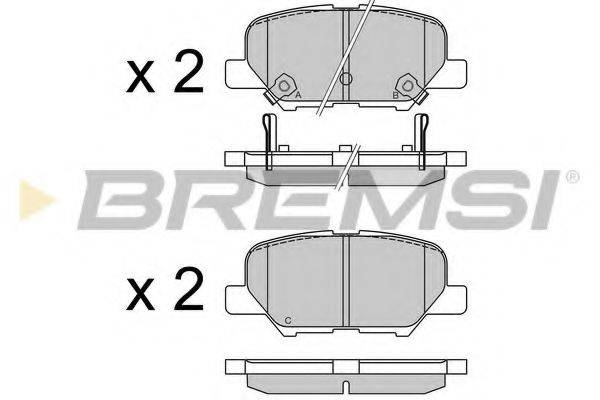 Колодки (дисковый тормоз) BREMSI BP3555