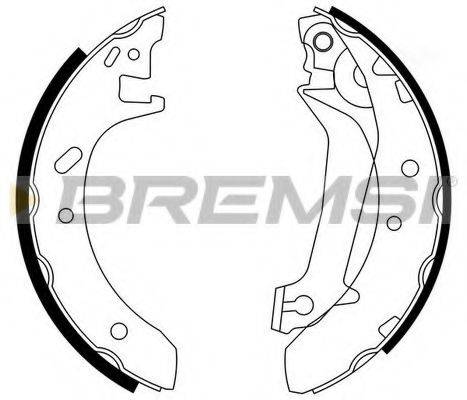 Тормозные колодки (барабанные) BREMSI GF0229