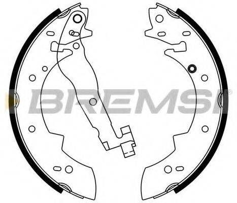 Тормозные колодки (барабанные) BREMSI GF0419