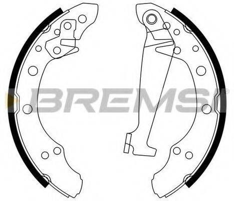 Тормозные колодки (барабанные) BREMSI GF0556