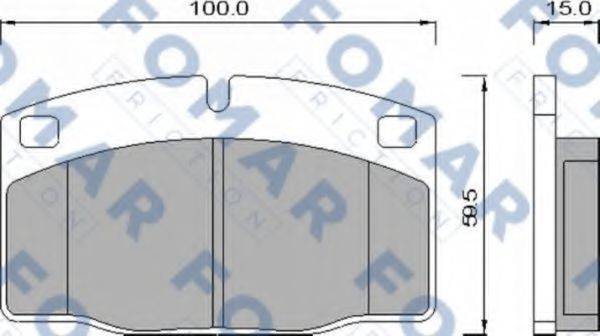 Колодки (дисковый тормоз) FOMAR FRICTION FO 426981