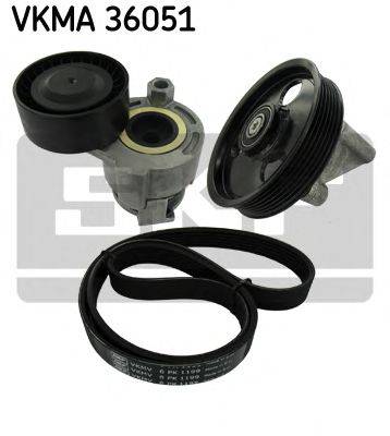 Поликлиновой ременный комплект SKF VKMA 36051