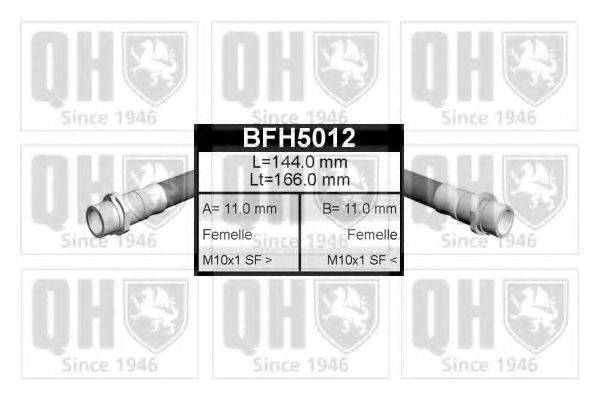 QUINTON HAZELL BFH5012 Шланг тормозной системы