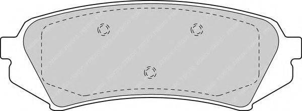 Колодки (дисковый тормоз) FERODO FDB1457