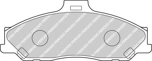 Колодки (дисковый тормоз) FERODO FDB1527
