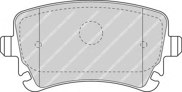 Колодки (дисковый тормоз) FERODO FDB1655
