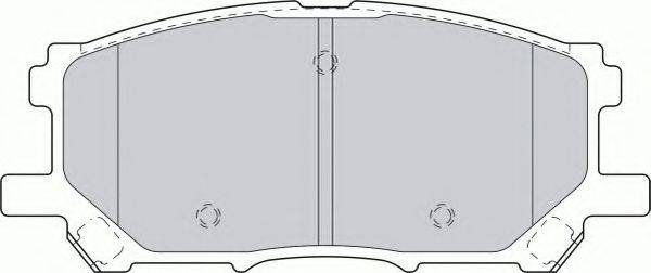 Колодки (дисковый тормоз) FERODO FDB1715