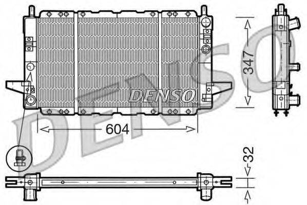 Радиатор охлаждения двигателя DENSO DRM10086