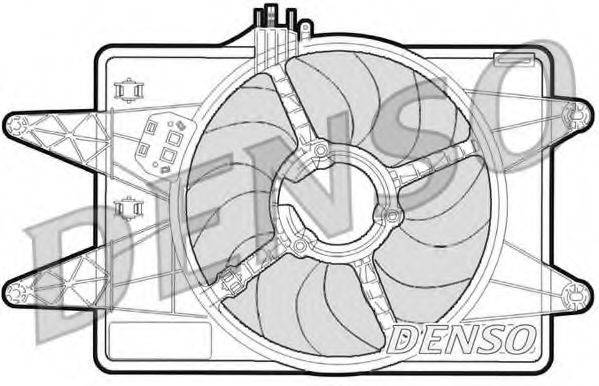 Вентилятор системы охлаждения двигателя DENSO DER09024