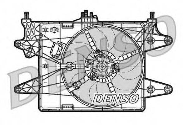 Вентилятор системы охлаждения двигателя DENSO DER09082