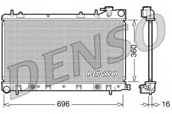 Радиатор охлаждения двигателя DENSO DRM36002