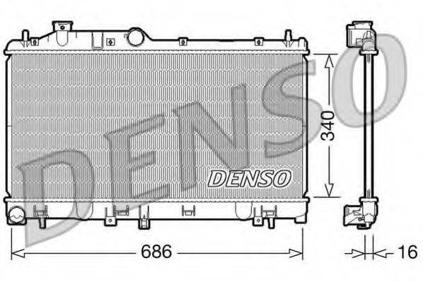Радиатор охлаждения двигателя DENSO DRM36007