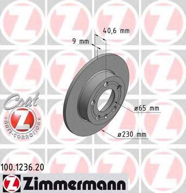 Тормозной диск ZIMMERMANN 100.1236.20