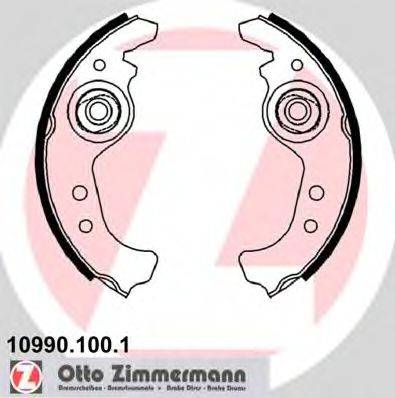 Тормозные колодки (барабанные) ZIMMERMANN 10990.100.1