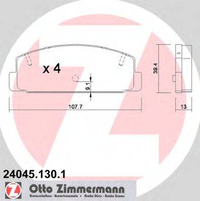 Колодки (дисковый тормоз) ZIMMERMANN 24045.130.1