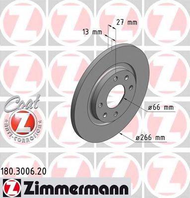 Тормозной диск ZIMMERMANN 180.3006.20