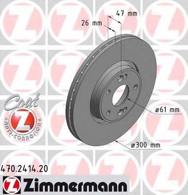 Тормозной диск ZIMMERMANN 470.2414.20