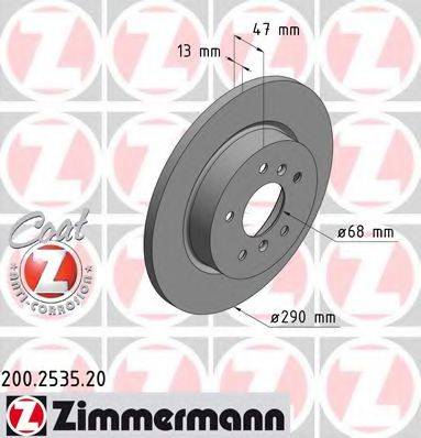 Тормозной диск ZIMMERMANN 200.2535.20