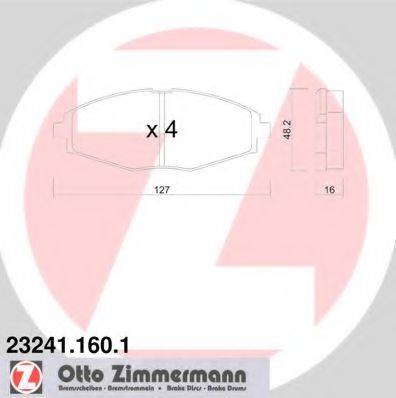 ZIMMERMANN 232411601 Колодки (дисковый тормоз)