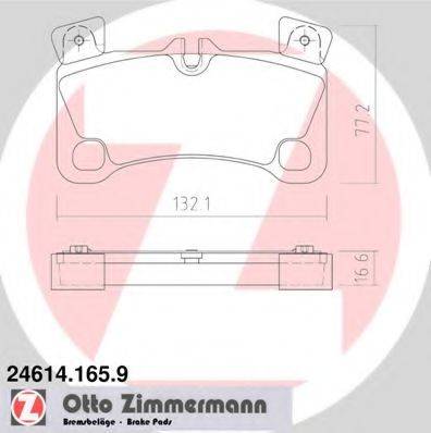 Колодки (дисковый тормоз) ZIMMERMANN 24614.165.9