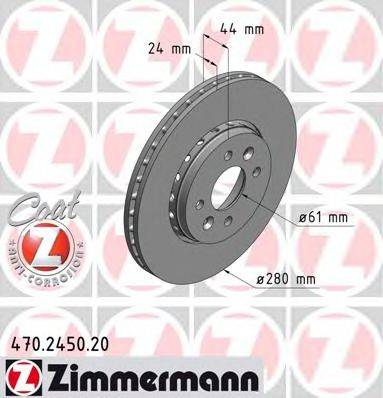 Тормозной диск ZIMMERMANN 470.2450.20