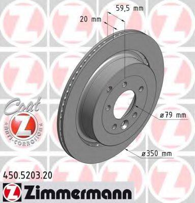 Тормозной диск ZIMMERMANN 450.5203.20