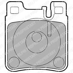 Колодки (дисковый тормоз) DELPHI LP841