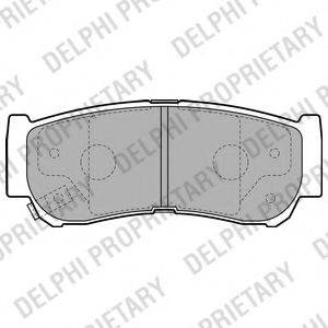 Колодки (дисковый тормоз) DELPHI LP2049