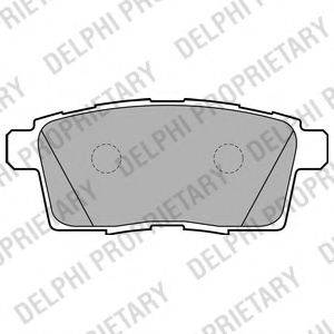 Колодки (дисковый тормоз) DELPHI LP2052