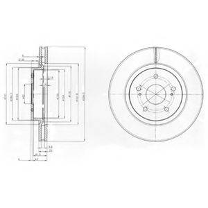 Тормозной диск DELPHI BG4131