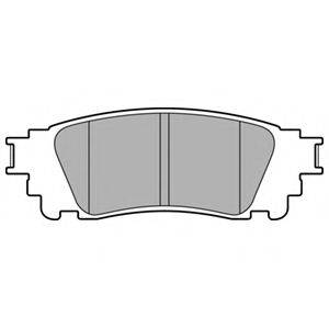 Комплект гальмівних колодок, дискове гальмо DELPHI LP3171