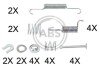 Монтажний к-кт гальм. колодок MITSUBISHI OUTLANDER II (CW_W), ASX (GA_W_) (ABS) a.B.S. 0010Q (фото 1)