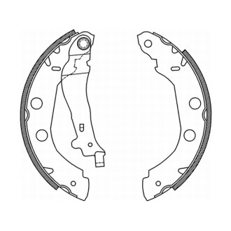 Тормозные колодки, барабанные abe c01002ABE