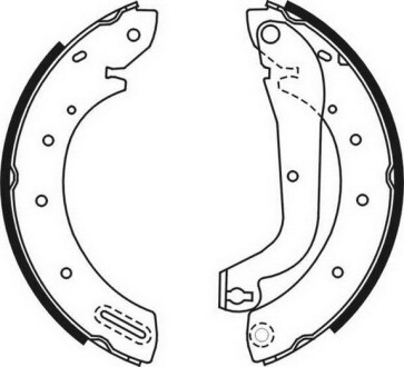 Тормозные колодки, барабанные abe c01046ABE