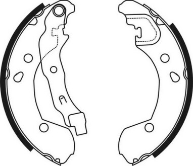 Тормозные колодки, барабанные abe c01056ABE