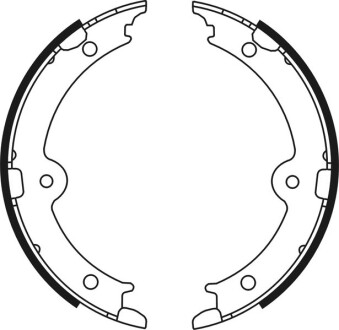 Гальмівні колодки, барабанні abe c02087ABE